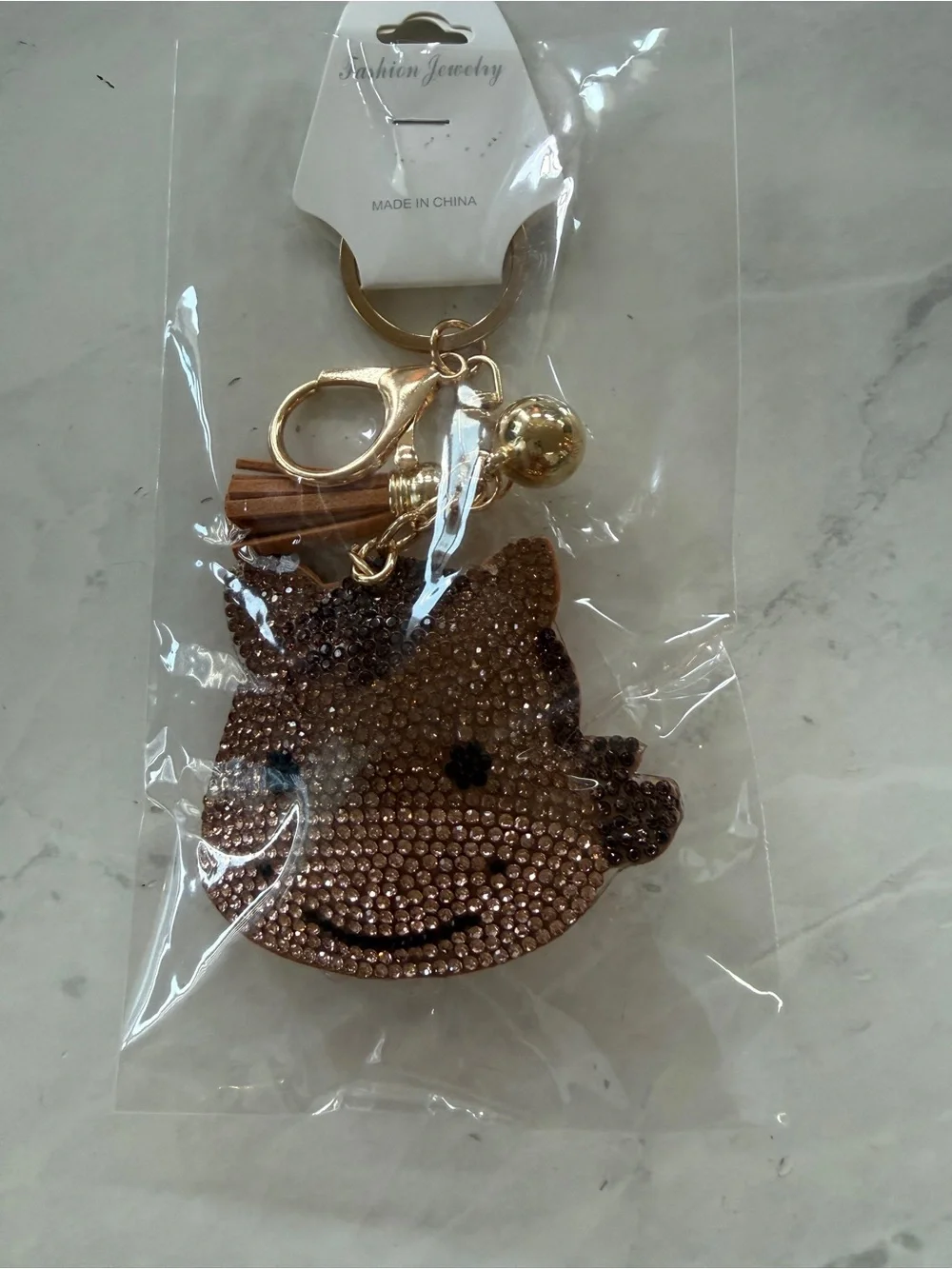 ✨ NWT Rhinestone Horse / Pony Puffy Keychain & Bag Charm ✨